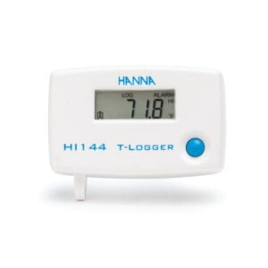 HI144-10 Registrador de temperatura tipo T con candado y base de montaje en pared con comunicación USB
