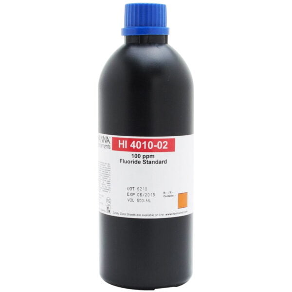 HI4010-02 Solución estándar de fluoruro de 100 ppm para ISE