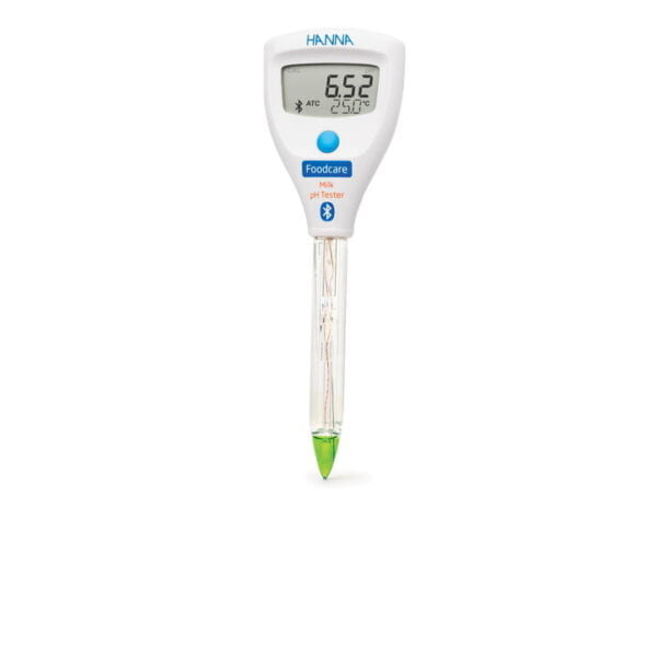 HI9810342 Medidor de pH con tecnología Bluetooth® HALO2 para leche