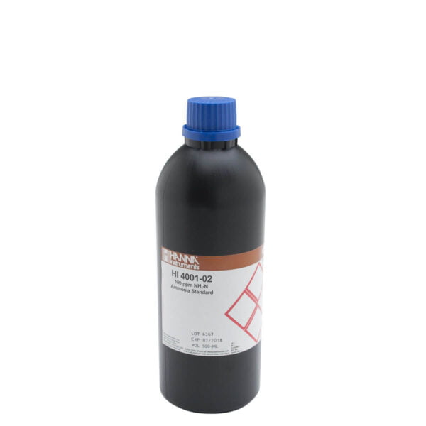 HI4001-02 Solución estándar de 100 ppm de amoníaco para ISE